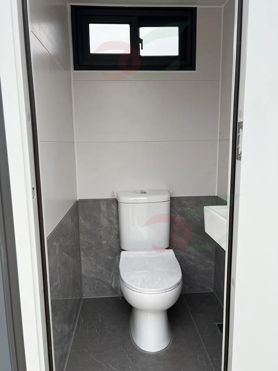 luxury prefabricated portable toilet and shower room prefab mobile bathroom handwash basin outdoor