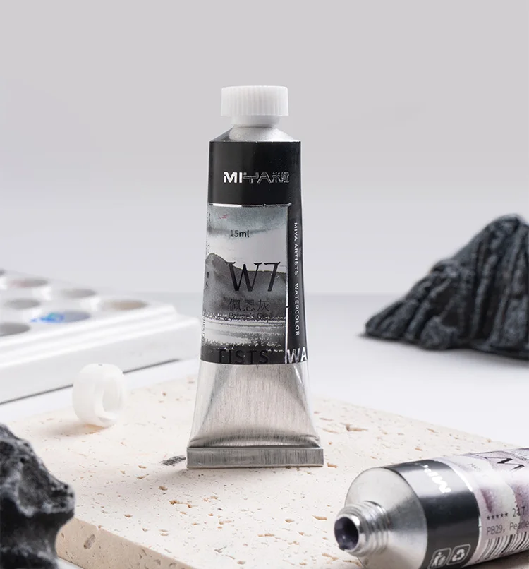 MIYA ARTIST PAINTING 24COLORS 15ML W7 WATERCOLOR TUBE SET