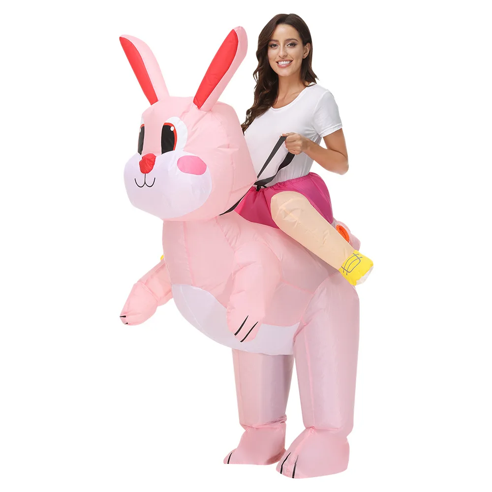 Wholesale Inflatable Dinosaur Costume Adult Funny Blow Up Costume Cospaly for Adult Kids Halloween Carnival Party Dress Up