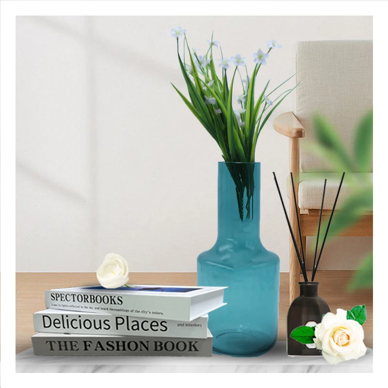 Wholesale Home Decorative Luxury Crystal Flower Glass Vase Centerpieces for Wedding Clear Transparent Gift CLASSIC Oem Box Style