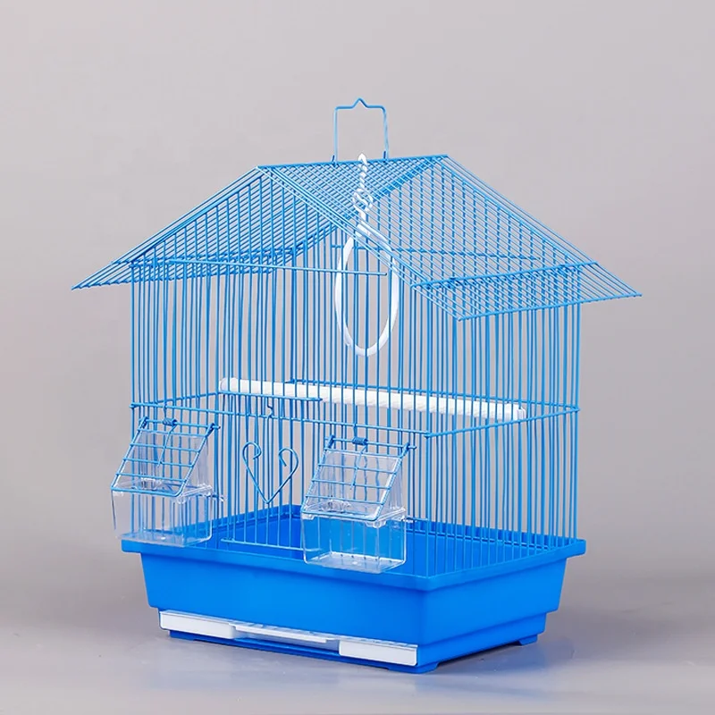 Chinese cheap small easy cleaning outdoor folding hanging parrot bird cage metal breeding metal wire bird cage for sale