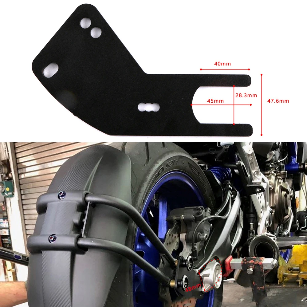 MT07 Z900 Motorcycle Rear Fender CNC Aluminum Bracket Mudguards for Yamaha MT07 FZ07 Kawasaki Z900 Motorcycle Accessories