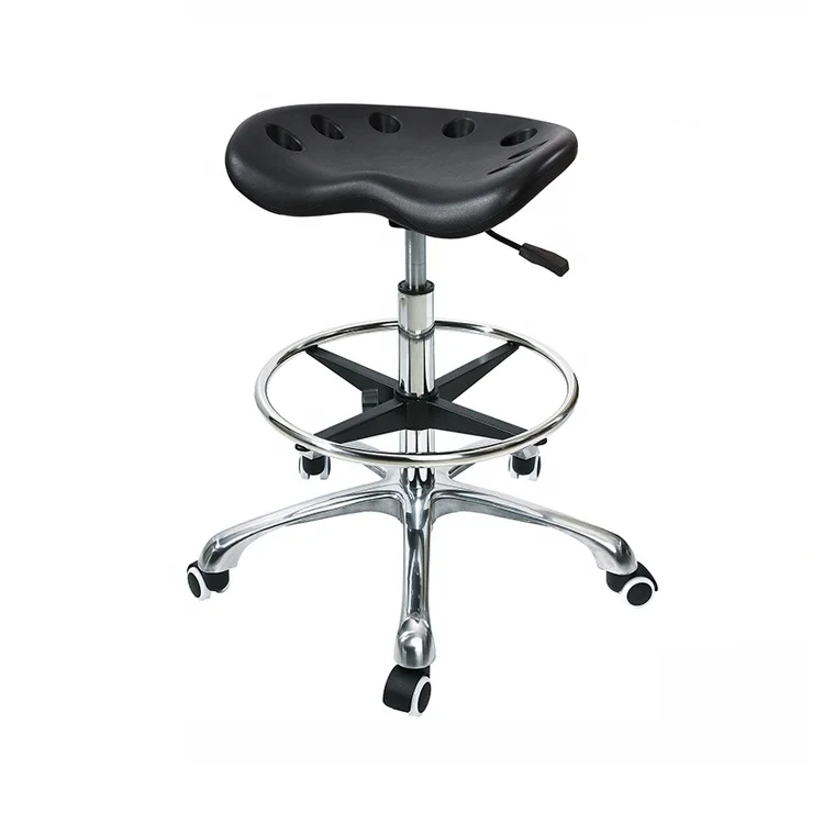 
Customized shape height adjustment ESD stool chemistry PU lab chair 