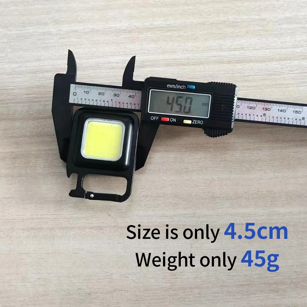 Multifunctional Charging Emergency Keychain Portable Work High-Brightness COB Inspection Outdoor Camping Light