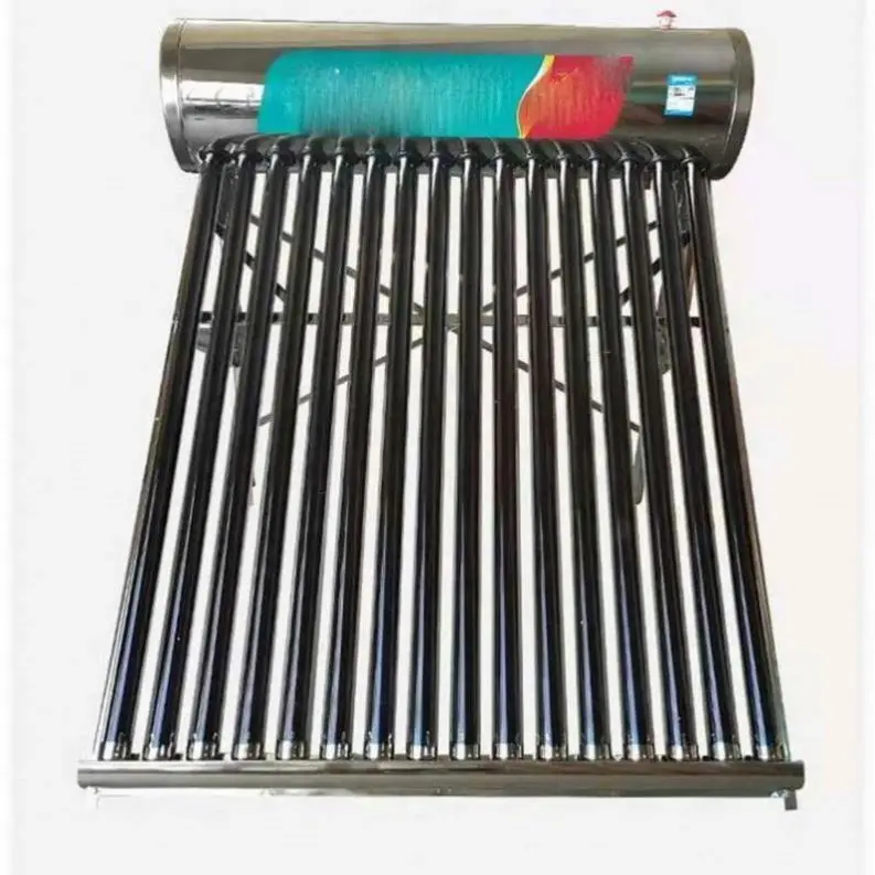 Water Heater For Tank Heaters Flat Panel Central Hotel 12 Volt Swimmingpool Vacuum Tube Heat Pipe Indirect Sun Solar Collector