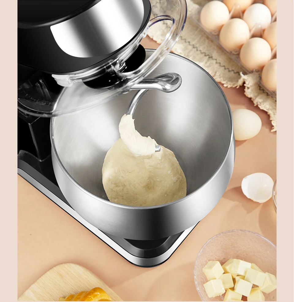1000w 5l Multifunctional Food Processor Kitchen Machine Electric Household Mini Dough Stand Mixer