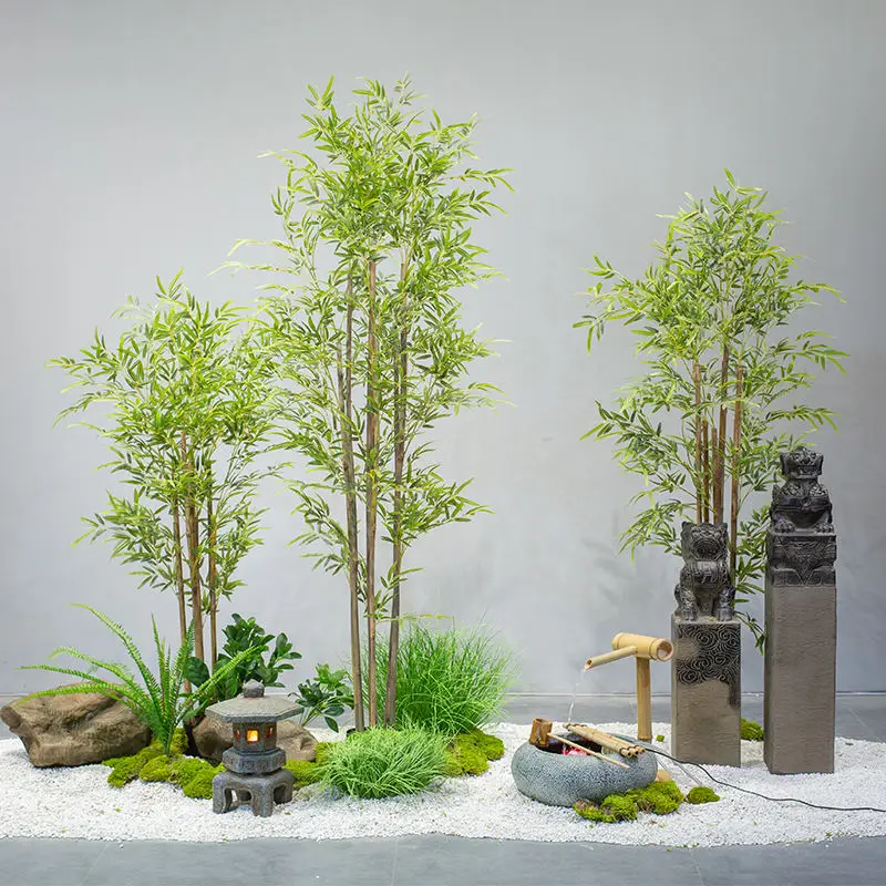 YOUTUBE TIK TOK Instagram artificial chinese  bamboo plant landscaping artificial home hotel decoration