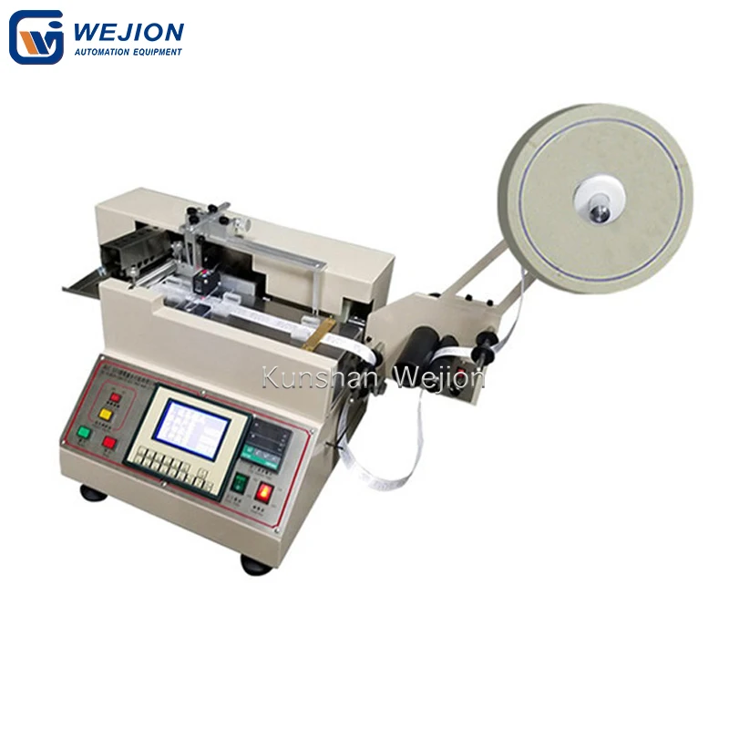 2075 High speed small sticker label cutting stacking machine hot & cold knife cutting