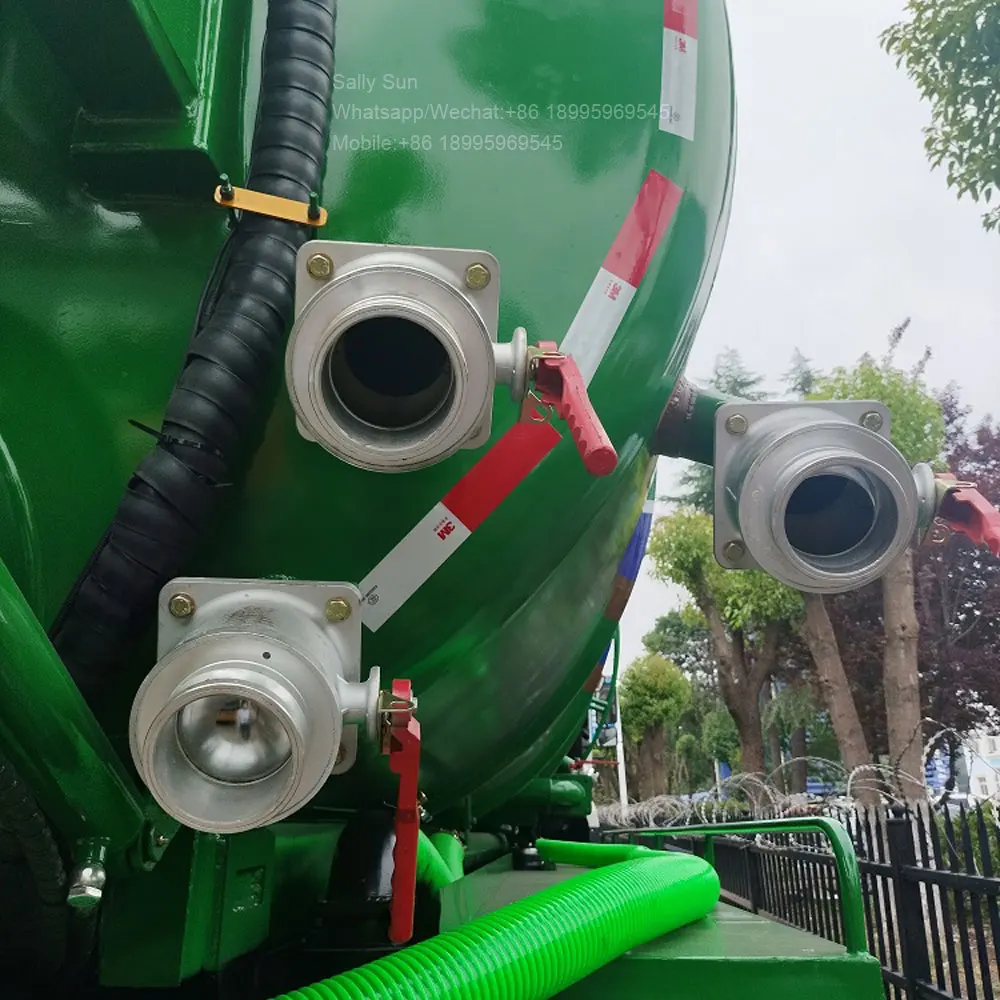 Hot sale 10m3 20m3 feces fecal sewage suction truck with vaccum truck hose sewage suction tanker truck for sale Good Price