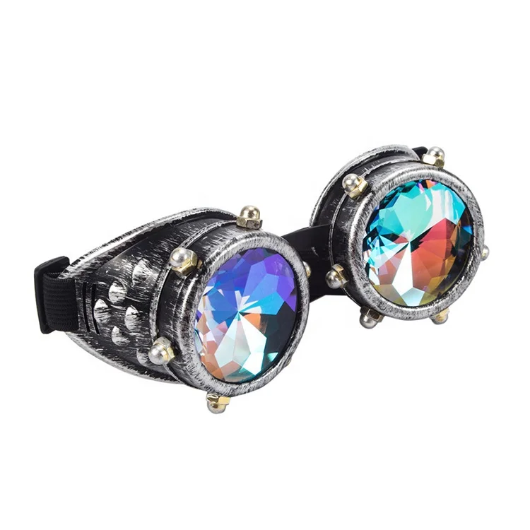Kaleidoscope Colorful Glasses Party Steampunk Sunglasses