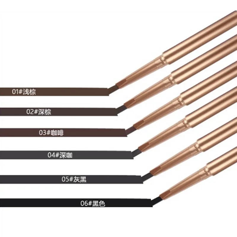 
Custom logo eye makeup eyebrow pencil waterproof automatic eyebrow pencil with brush private label 