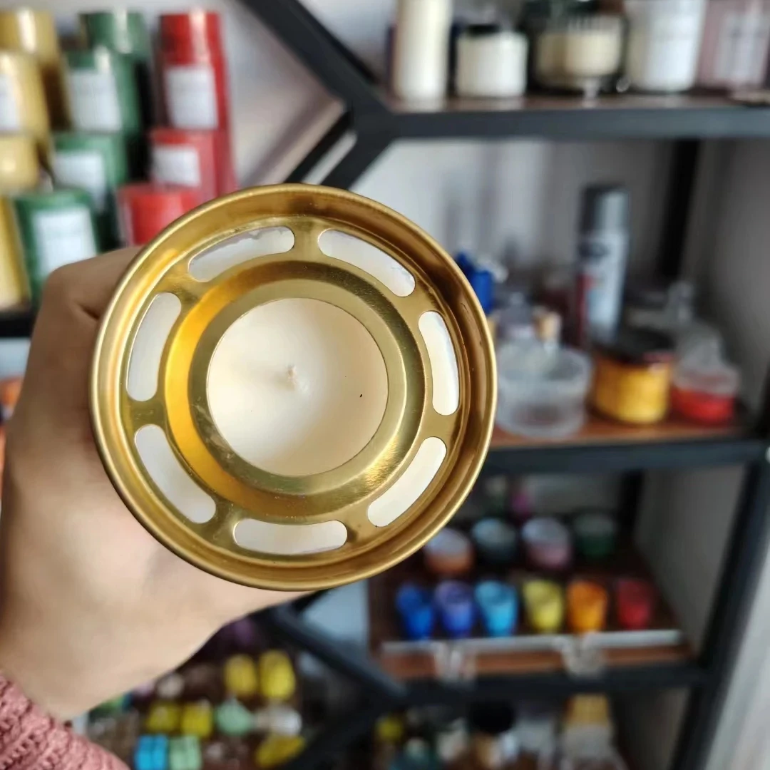 Wholesale handmade smokeless glass candles soy wax long burning time Religious candles