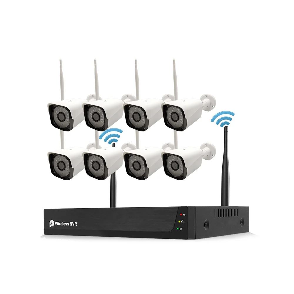 Комплект уличной камеры видеонаблюдения Tuya, 8 каналов, 3 Мп, комплект умного Wi-Fi nvr, беспроводная система домашней безопасности