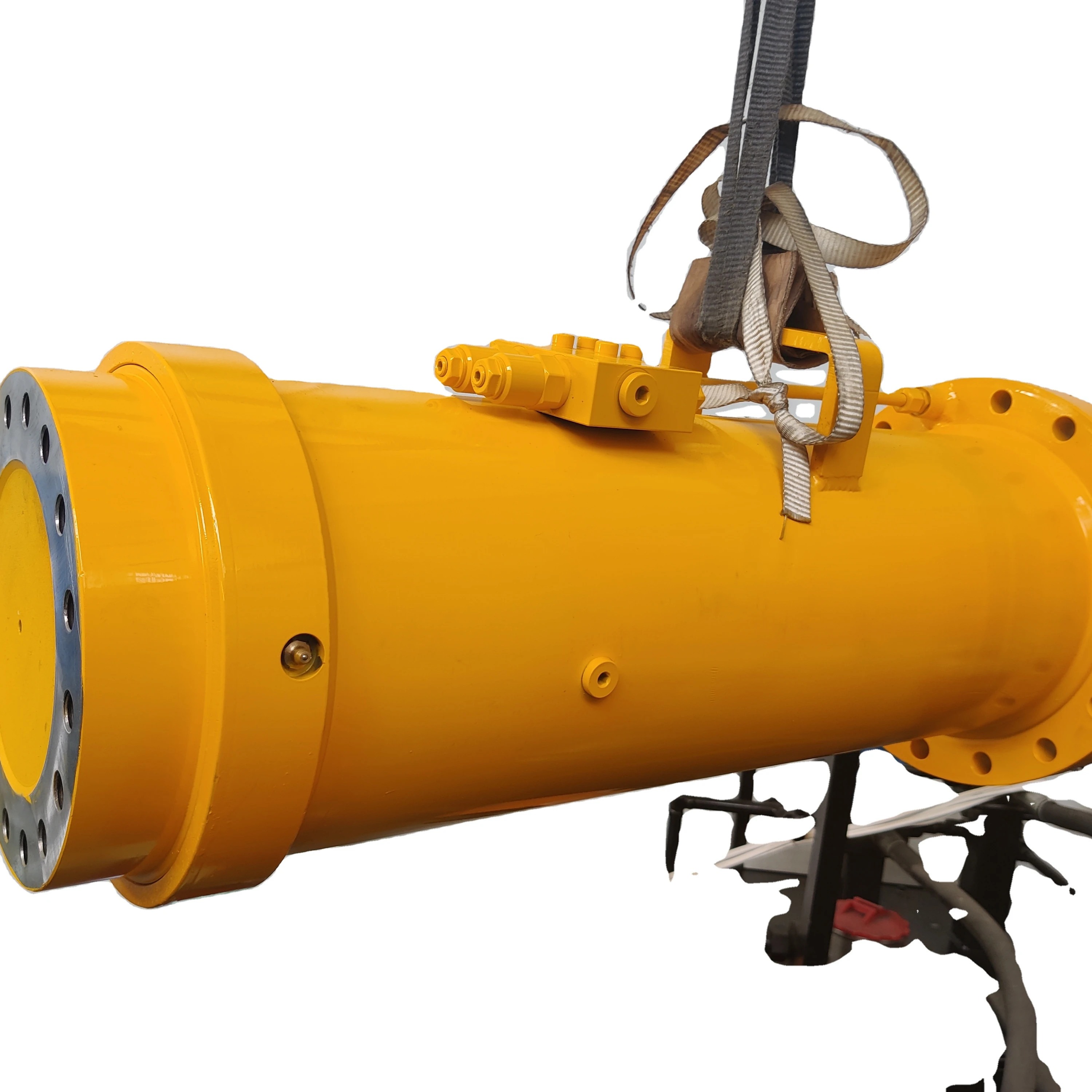 Yellow high torque size optimized robust hydraulic rotary actuators  used in Drill Jumbo