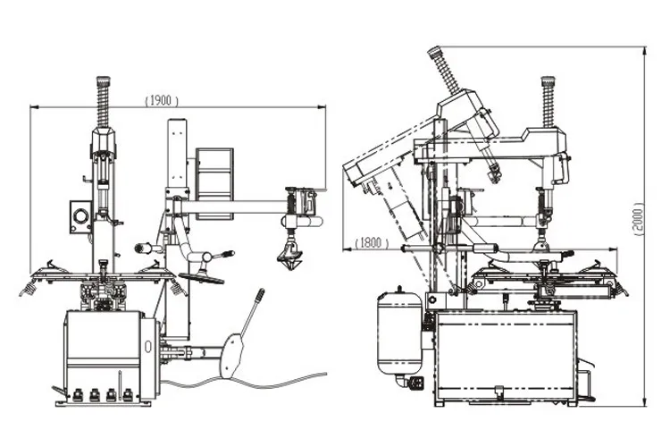 super automatic tire changer tyre changer full automatic