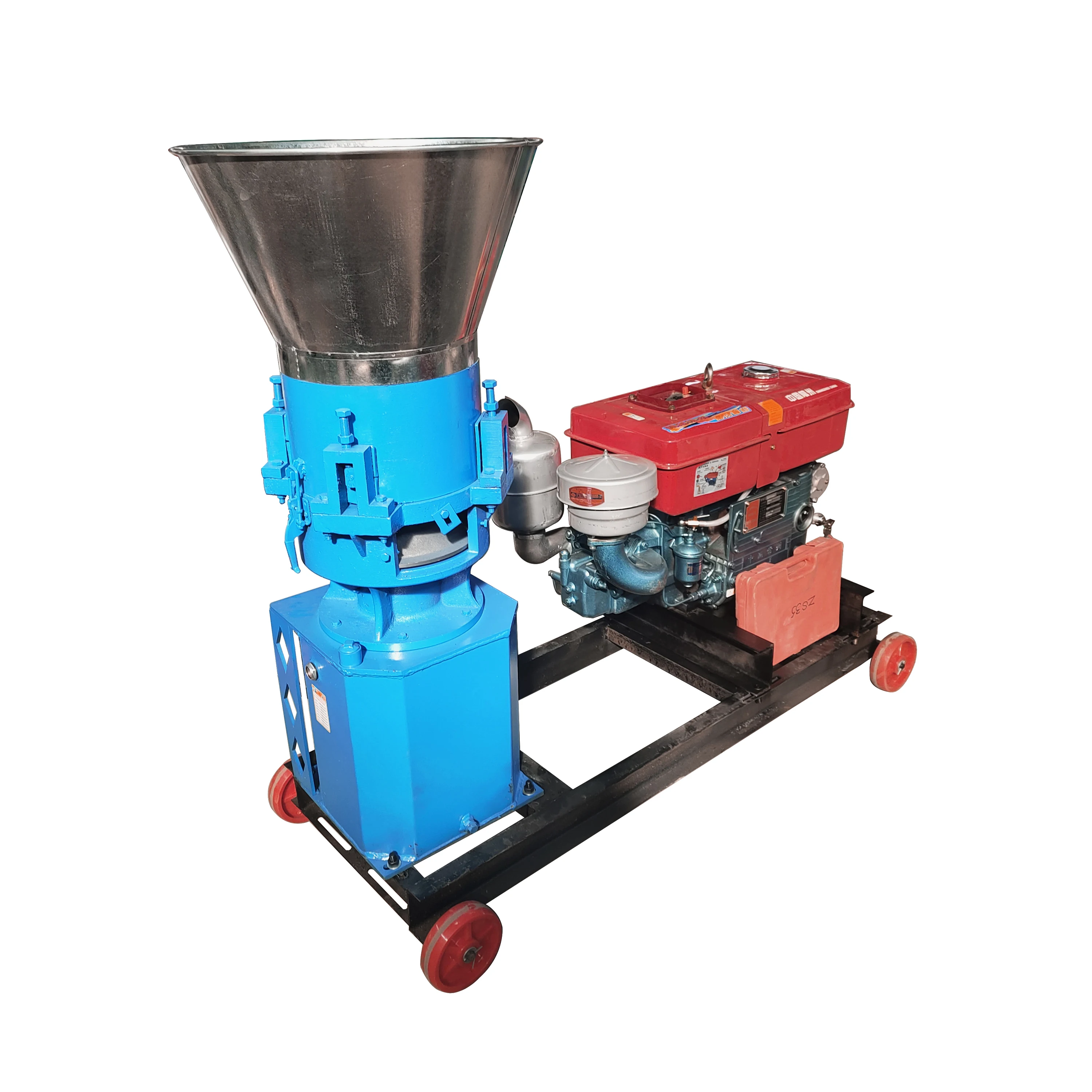 Diesel Powered Animal Poultry Livestock Pellet Making Machine