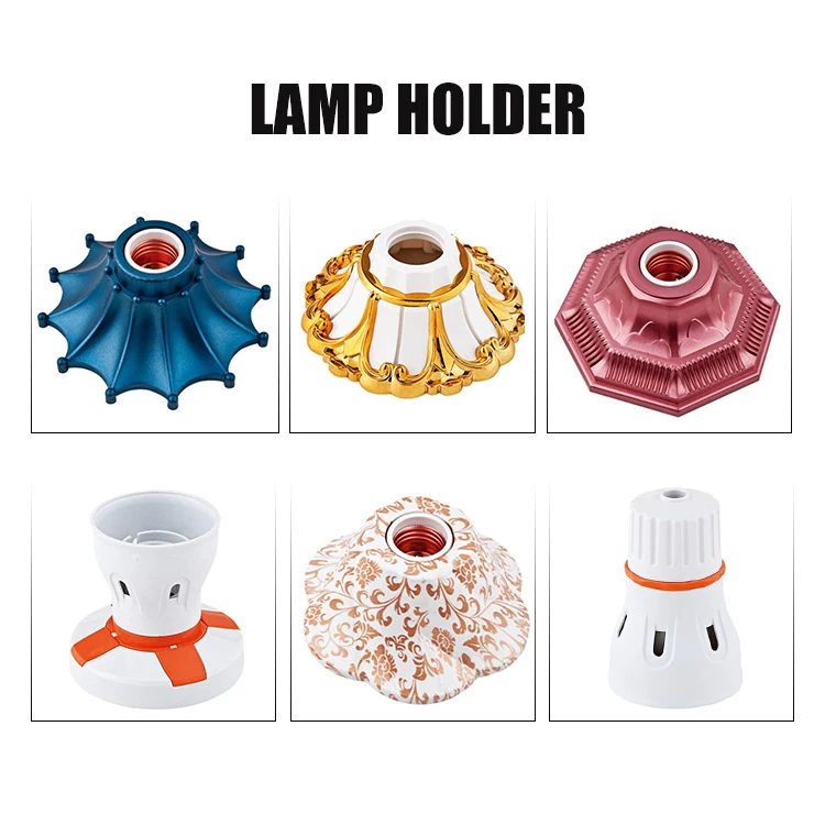 Custom Fashion Design Natural Outdoor Home Wall Lamp Holder Parts E27 LED Lamp Holders