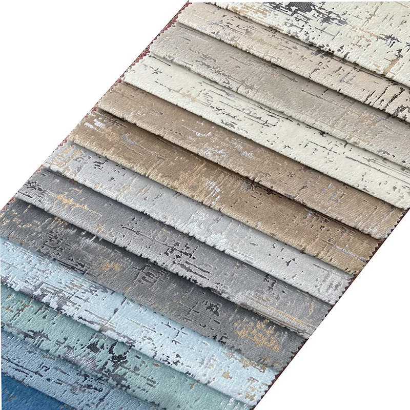 MCJ2304100% shade 3 pass gilding and printing upholstery home textile  luxury curtain fabric for living room