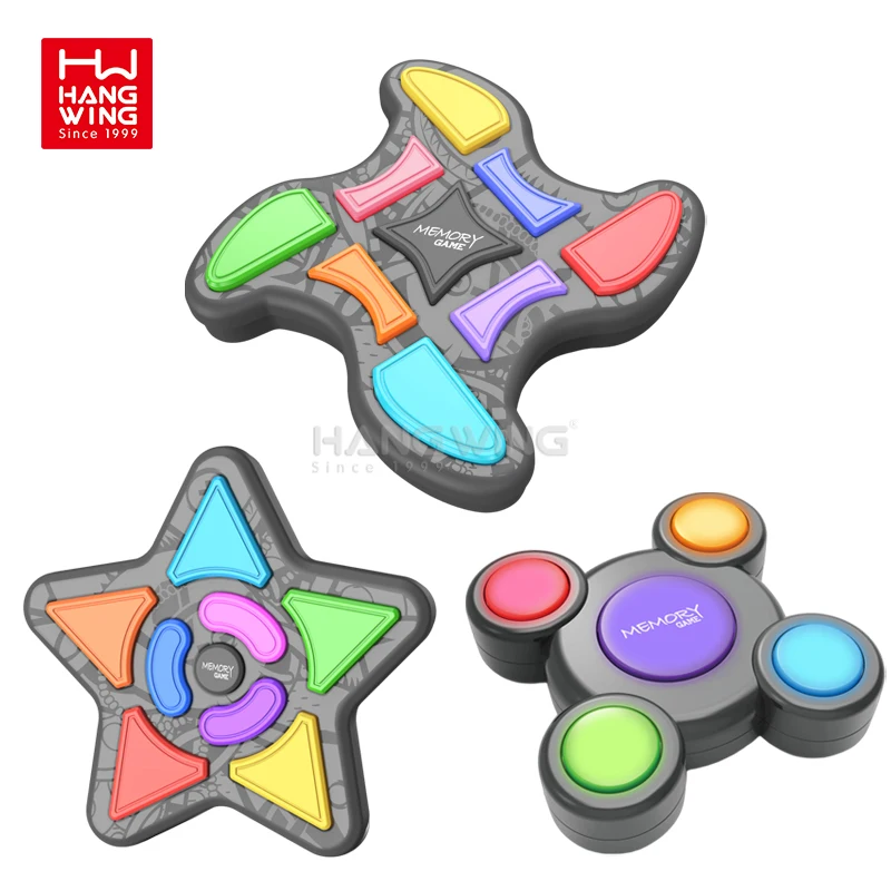 HW 8-key/5-key Pentagram UFO Memory Game Machine & Whack-a-Mole Puzzle Board Games Toys for Kids