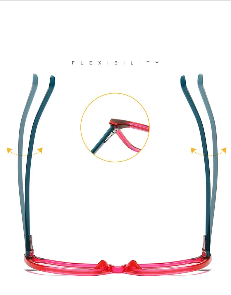 
New product 2021 street fashion design cat eye optic frame glasses for computer glasses anti ray blue light blocking glasses 