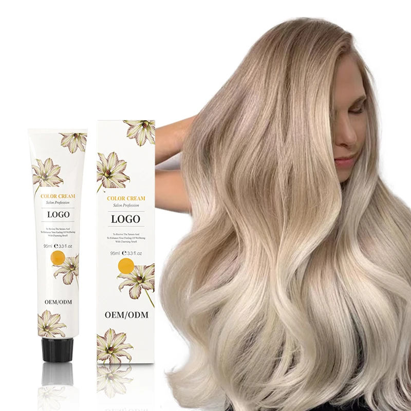 Diwei Hair Color dye Professional Hair Color Cream Hair Dye Packaging Pcs Form Label Origin BLOND Type