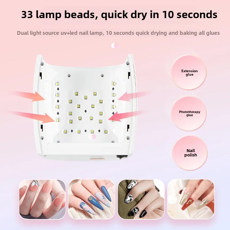 Manufacturer Wholesale S10 66W High Power UV Nail Lamp Wireless Charging Long Battery Life Nail Polish Baking Dry Lamp