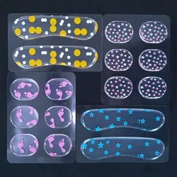 Custom Insert Heels Silicon Pads High Protector Woman Shoe Pad Heel Design Foot Gel Forefoot Anti-slip Cushion Shoe Grips