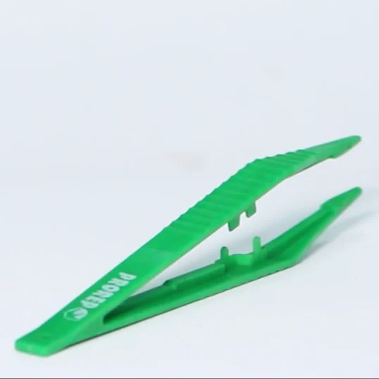 
Eco-friendly High Quality Green Disposable Large Size Plastic Tweezers 