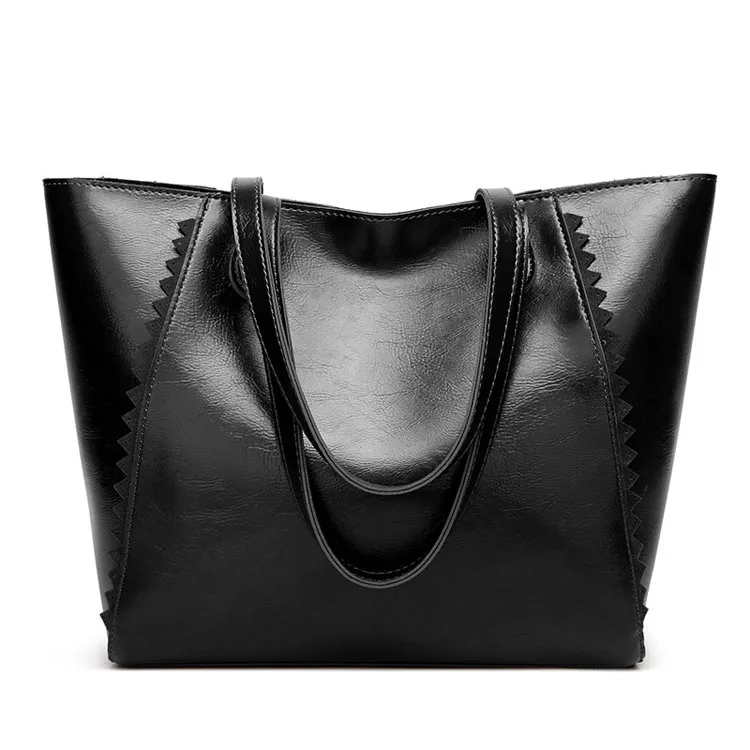Big Bag New Fashion Women Retro Oil Wax Leather Ladies Handbag