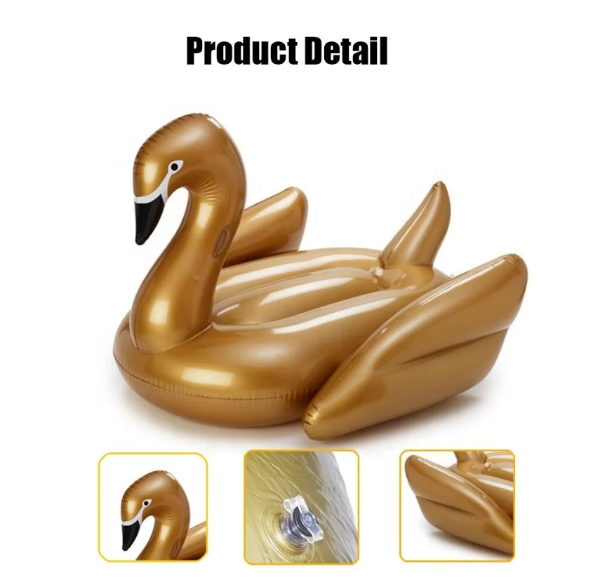 High Quality Large Outdoor Swimming Pool Lounge Toy Inflatable Swan Pool Floats for adults