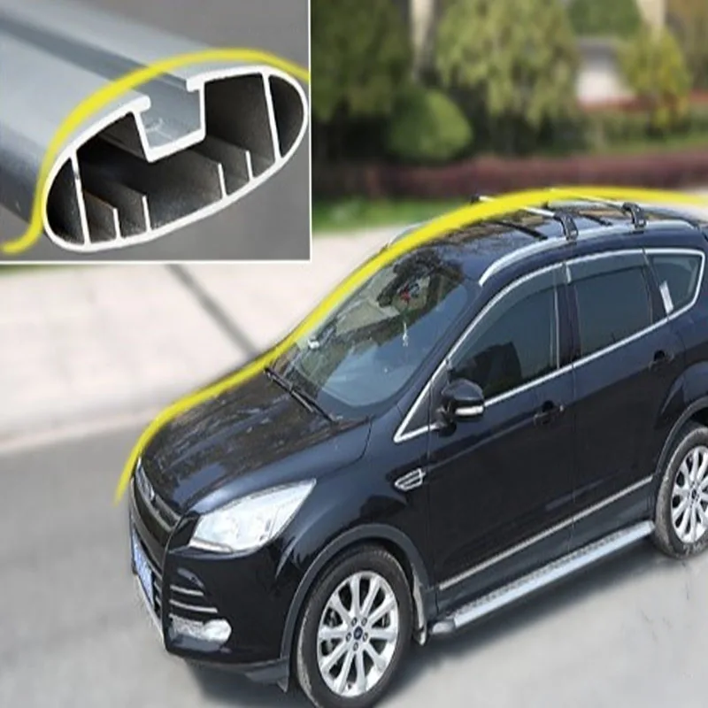 Утолщенный багажник из алюминиевого сплава на крышу автомобиля с замком