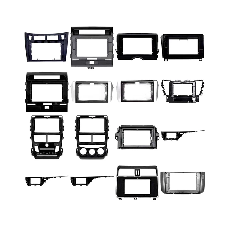 9 Inch Car Radio Fascia For Lada Vesta 2015 Dash Installation Kit Stereo Video Frame Android Car Stereo Video Plastic Frame