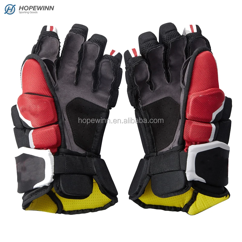 Top quality make your own logo ice hockey gloves professional