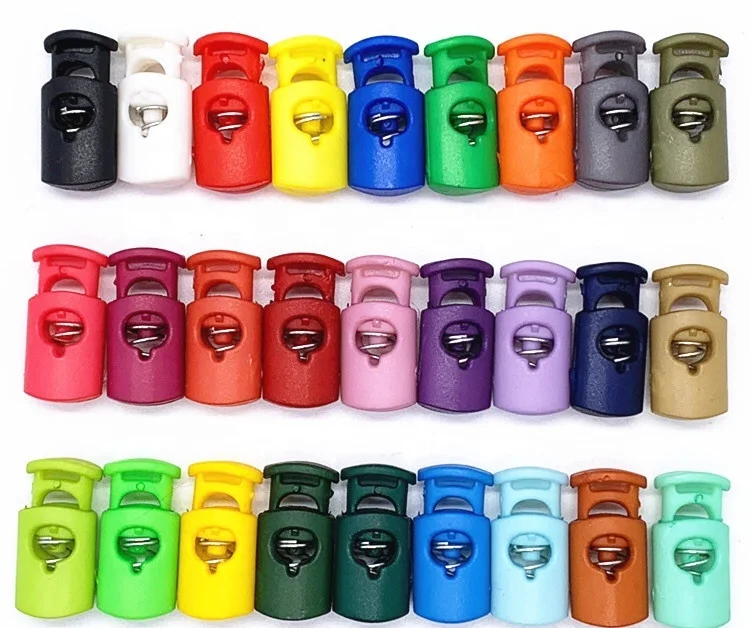 
 Цветной концевой фиксатор 24 мм x 12 мм с размером отверстия 6 мм для наконечника шнура одежды  