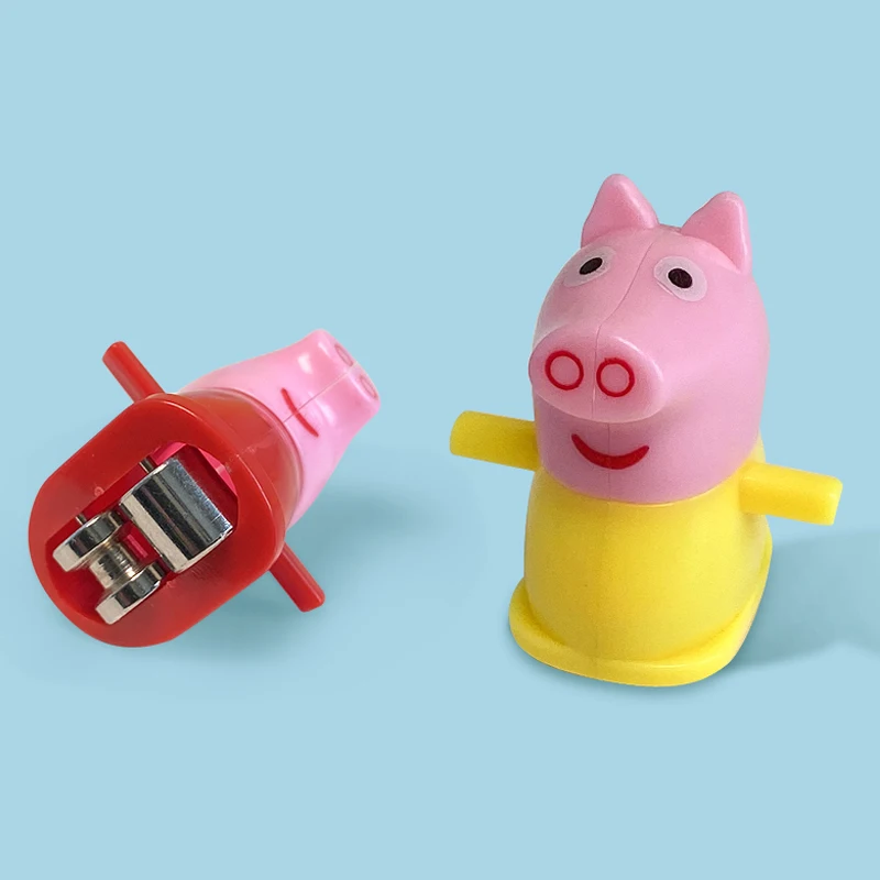 Electric Track Piggy Climbing Stairs Toys with Music Light Slide the Game Match