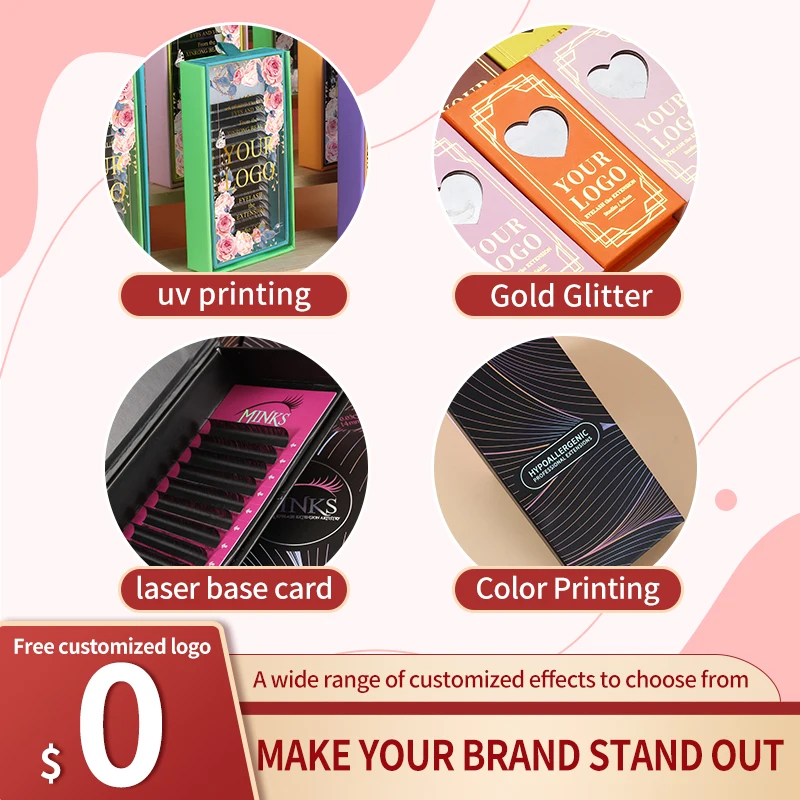 cashmere eyelash supplies classic lash extensions trays volume classic mink korean pbt fiber lash trays