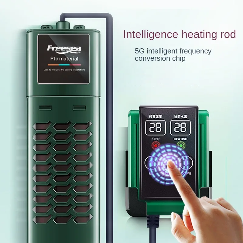 Freesea 50W Mini Fish Tank External Controller Durable Adjustable Power Off Without Water PTC Aquarium Heater