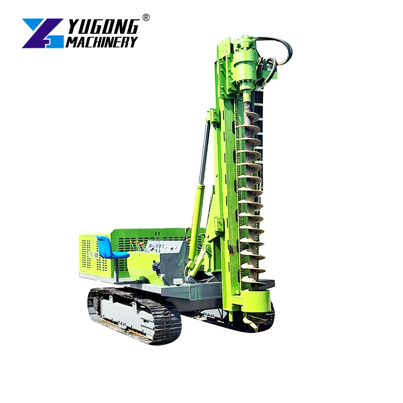 With 4 Cylinders 97Kw Cummins Diesel Engine For Solar Pile Installation Hengxing Hxr7 Solar Pv Pile Driver Ramming Machine