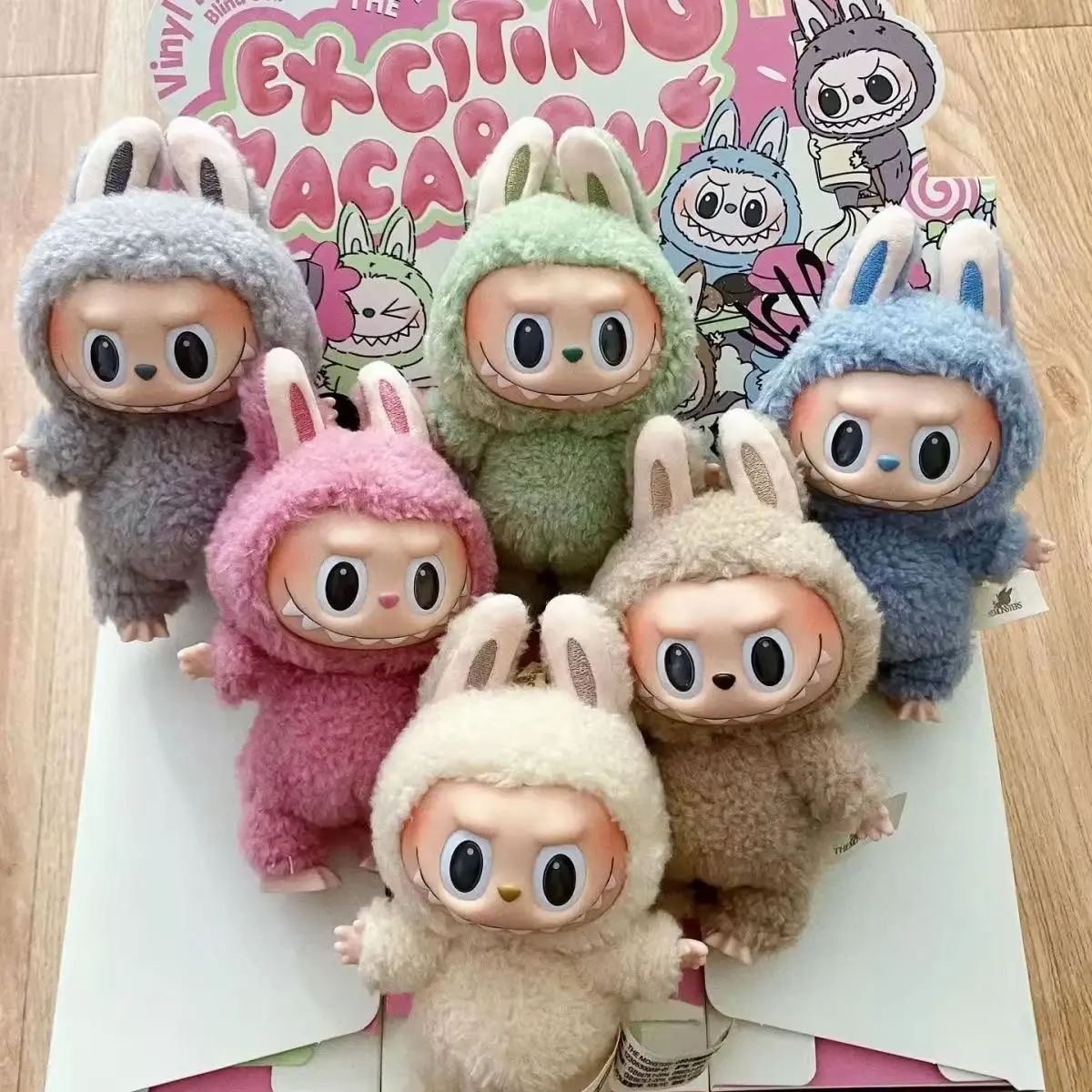 Wholesale POP MART Labubu Macaroon VOL.2 SERIES Have A Set Mystery Box POPMART Vinyl Plush Blind Box Action Figure