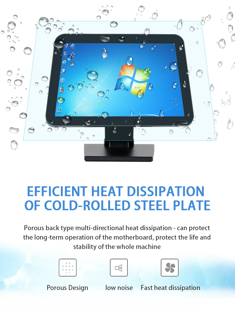 15 inch Pos Lcd Tft Business Touch screen Full Flat Hd Panel Monitor Capacitive Touch Screen cashier system