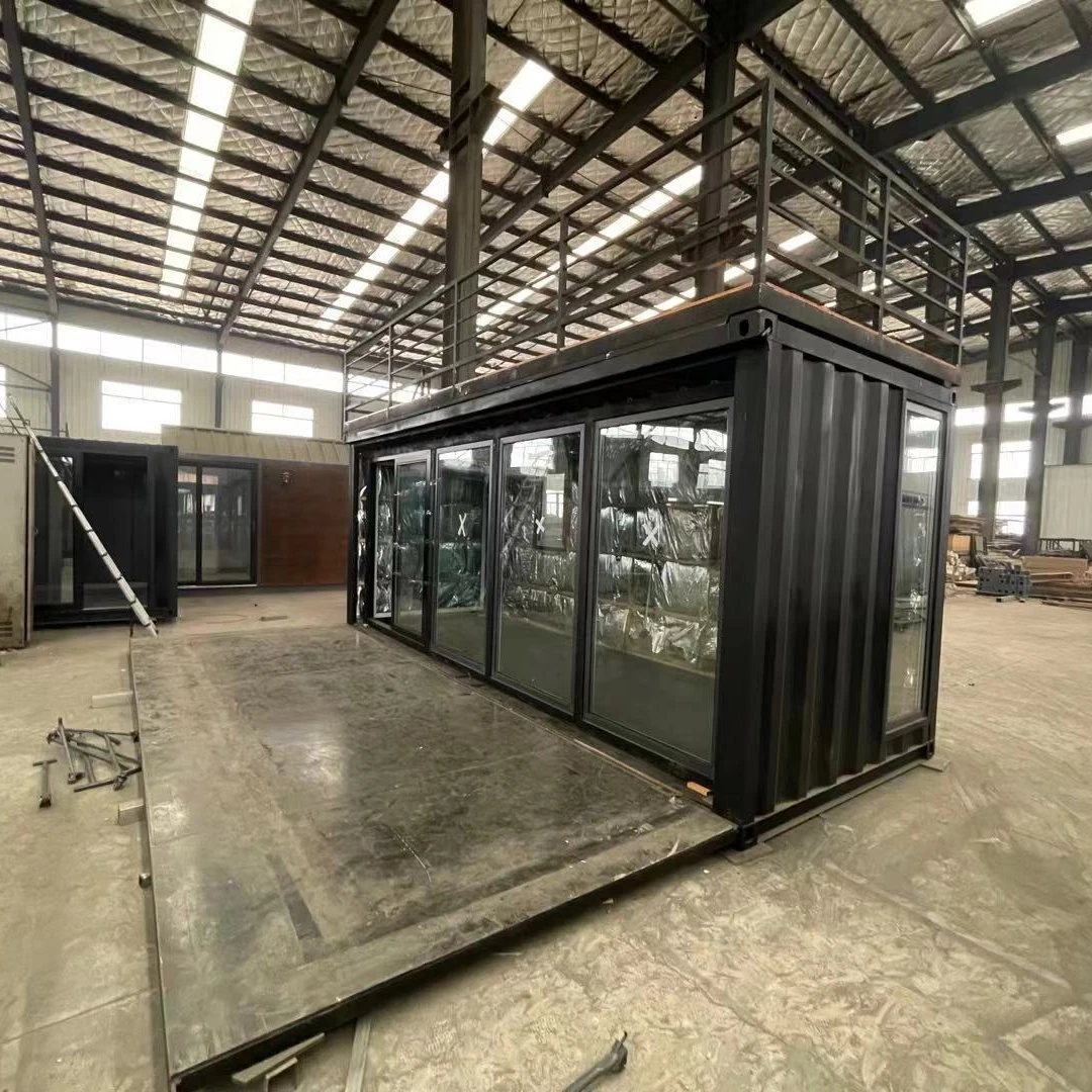 popular office retail shop  With High Quality high-end casa prefab small wooden container house tiny home  price Villas rooming