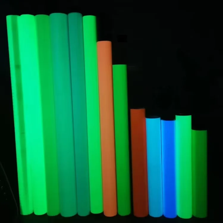 Luminescent Material Self Adhesive Glow In The Dark Film Luminous Printable Vinyl Paper For Decoration