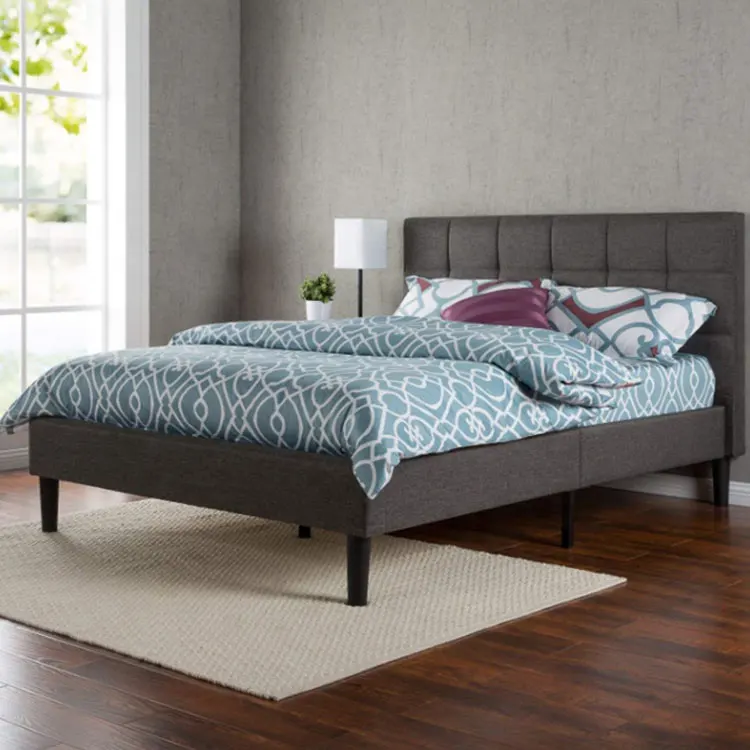 Wholesale Home Furniture Simple Designs Full Size Bedding Upholstered King Kids Beds Upholstered Frame With Storage