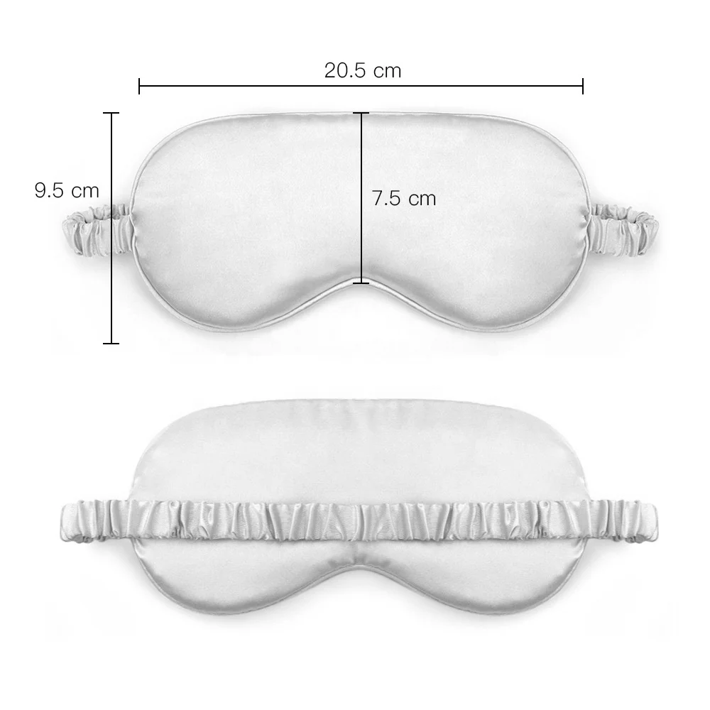 Silk Pillowcase Sleep Mask Silk Eyemask Set Travel Comfortable Luxury Silk Eye Mask