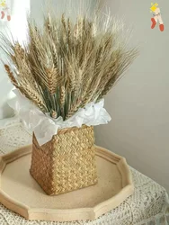wedding backdrop decorative flowers dried flowers natural wheat grass dry wheat for home decoration
