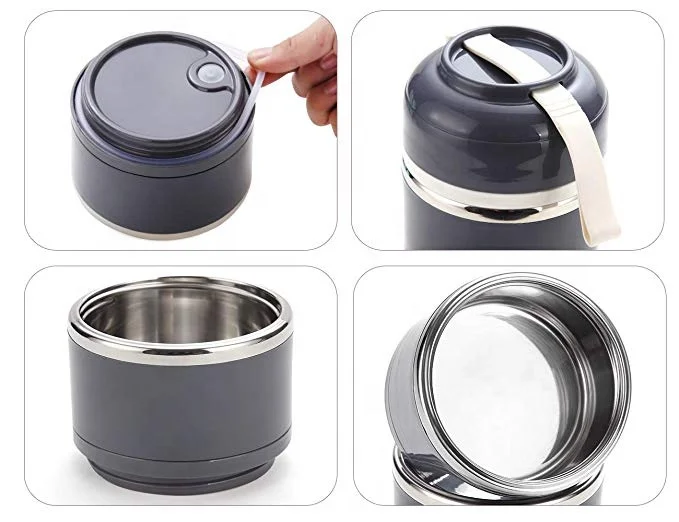 Amazon Hot Sale Insulation Food Container leakproof tiffin japanese bento box for food school stainless steel lunch box