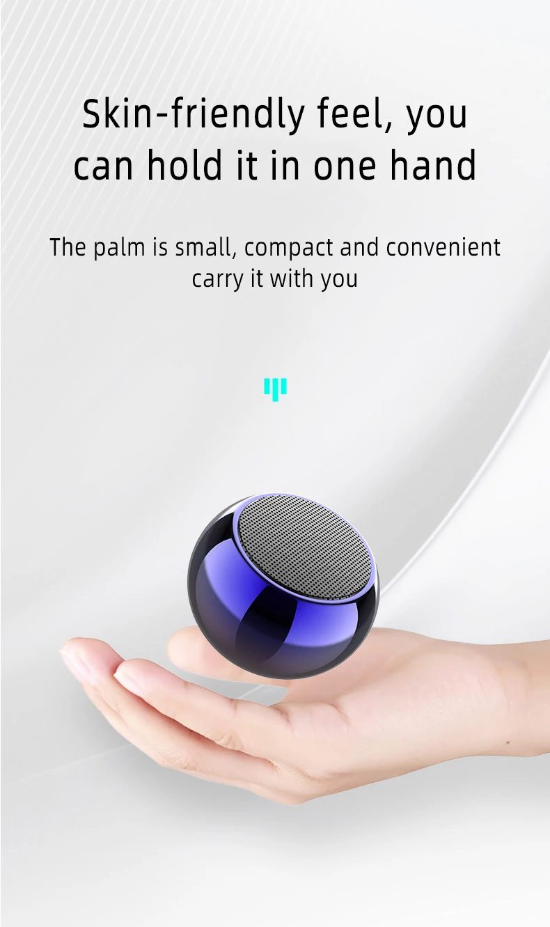 Dropshipping 2021 Tws Super Mini Multifunction Outdoor Sports Portable Round Small Steel Cannon Wireless Bt Speaker Manufacturer