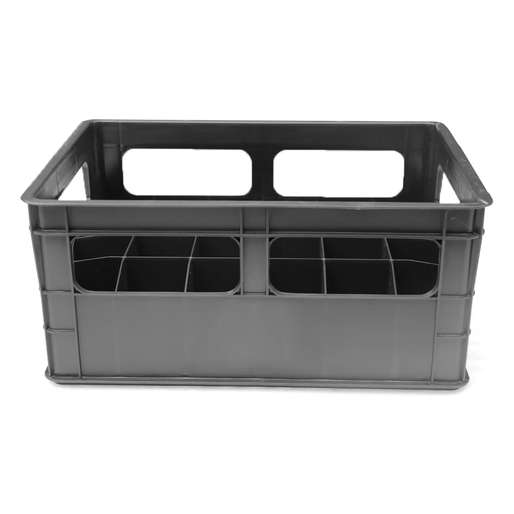 24 bottles plastic big beer basket with 4 side handle bottle crate
