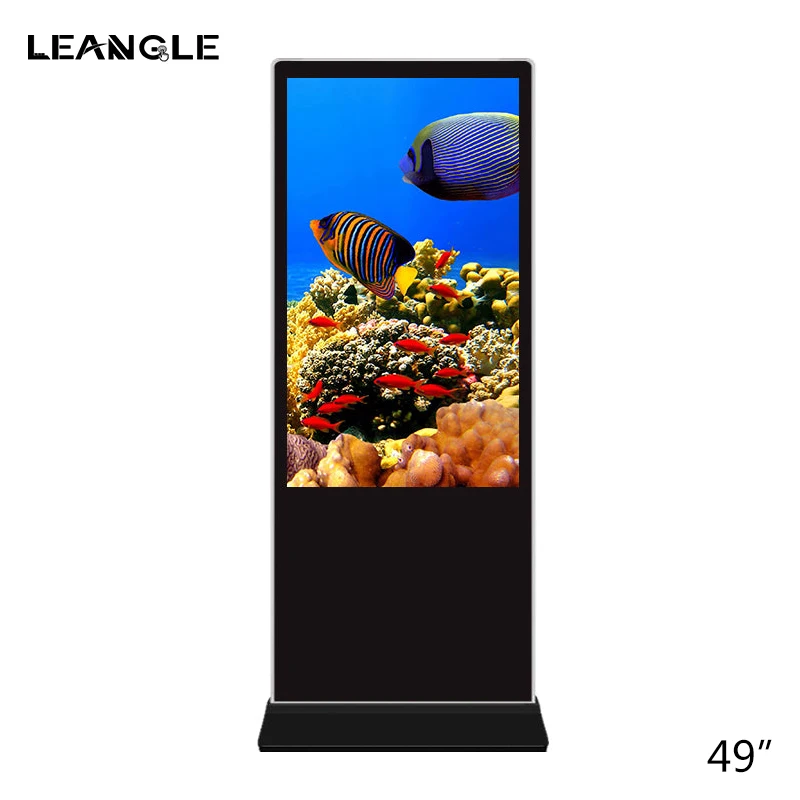 49 inch Floor stand LCD touch screen digital signage and displays vertical digital totem Android WiFi advertising player