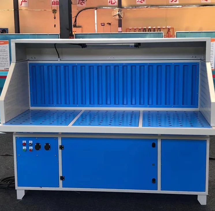 China supply whole sale mobile  downdraft table paint booth for sale with CE